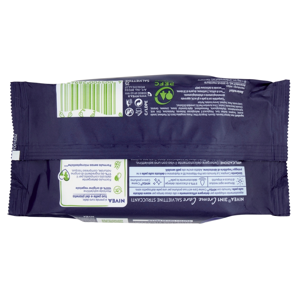 Nivea Creme Care Salviettine Struccanti 25 pz